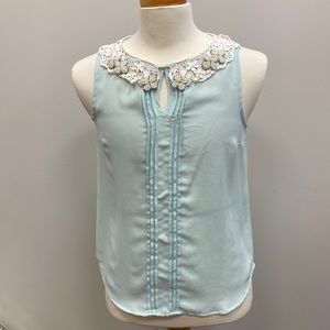 Lace and pearls blouse
